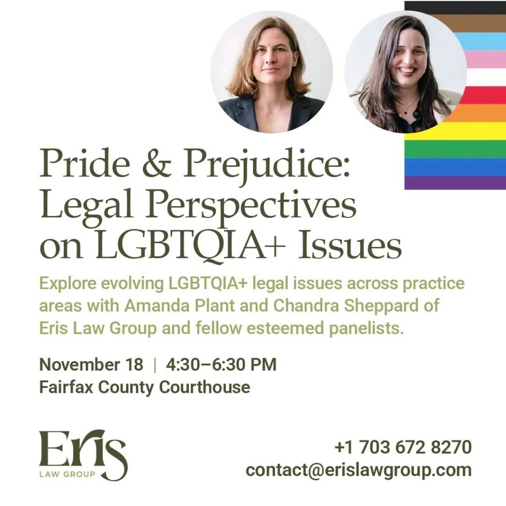 Eris Law Group Partners present at Pride & Prejudice: Legal Perspectives on LGBTQIA+ Issues Across Practices CLE