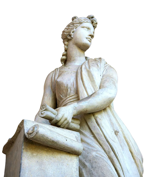 a stand statue presenting equal in law